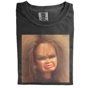 Comfort Colors Doll Face Meme Mood Icon Shirt, Doll Face Graphic T-Shirt, Funny Viral Meme Tee, Y2K Aesthetic Shirt, Trendy Internet Humor, Gift for Her, Vintage Style, Fast Shipping USA