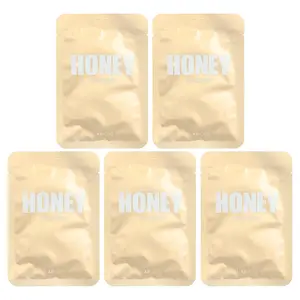 Lapcos Honey Beauty Sheet Mask Set, Nourishing, 5 Sheets, 0.91 fl oz (27 ml) Each