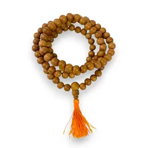 Sandalwood Serenity for Meditation | 108 Bead Sandalwood Mala | Sacred Japa & Spiritual Harmony Tool | Meditation, Prayer & Gift Perfected, Devotion, Mala Beads