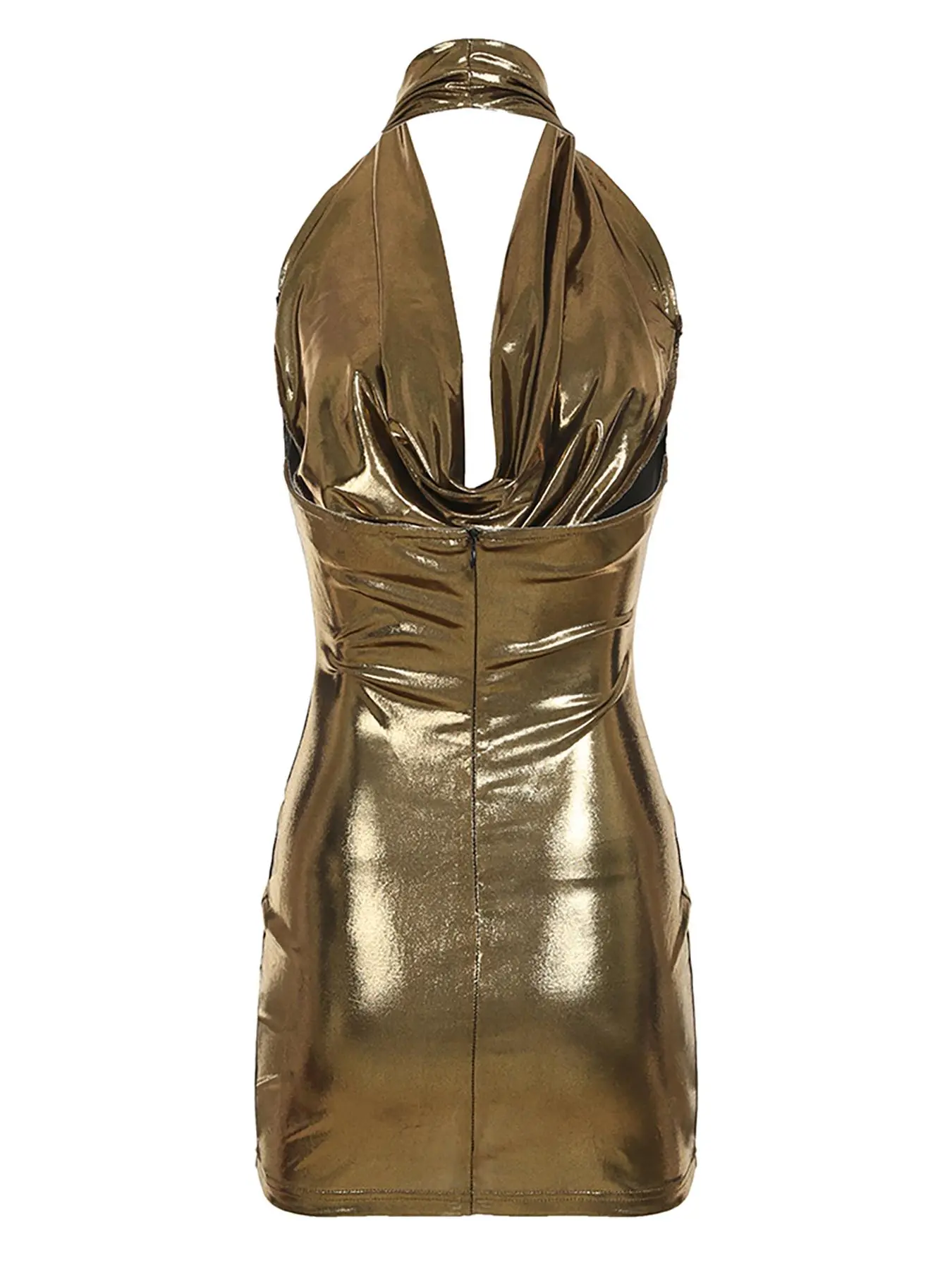 Women's Halter Neck Backless Dress, Sexy Fashion Metallic Fit Bodycon Dress for Party Club Dating Wear, Women Dress for Summer - TikTok Shop Women's Halter Neck Backless Dress, Sexy Fashion Metallic Fit Bodycon Dress for Party Club Dating Wear, Women Dress for Summer - TikTok Shop