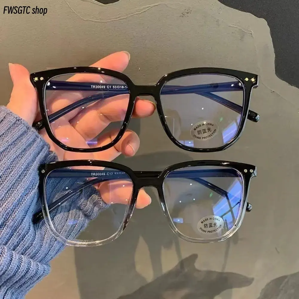 Women's Clear Frame Anti Blue Light Blocking Glasses, Anti Radiation Anti Fatigue Stylish Eyewear, Lightweight Comfortable Fashion Eyeglasses for Office, Study and Daily Long Screen Wear