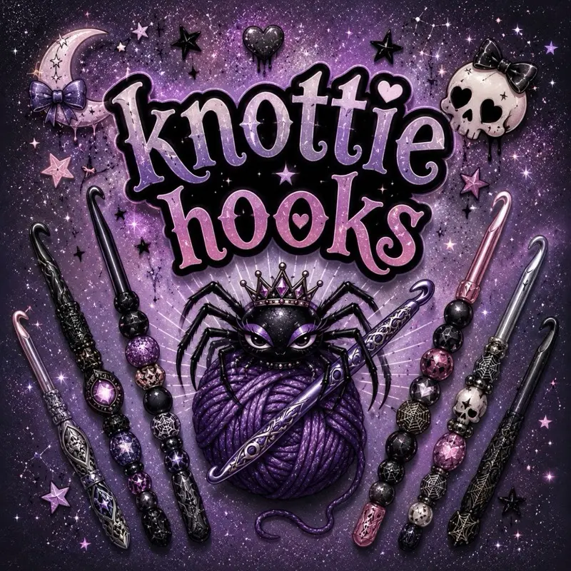 KnottieHooks - Customize Your Own Knottie Crochet Hook - Crochet Tools, Durable & Comfortable Custom Crochet Hooks for Enthusiasts, Personalized Crochet Tools for Unique Style
