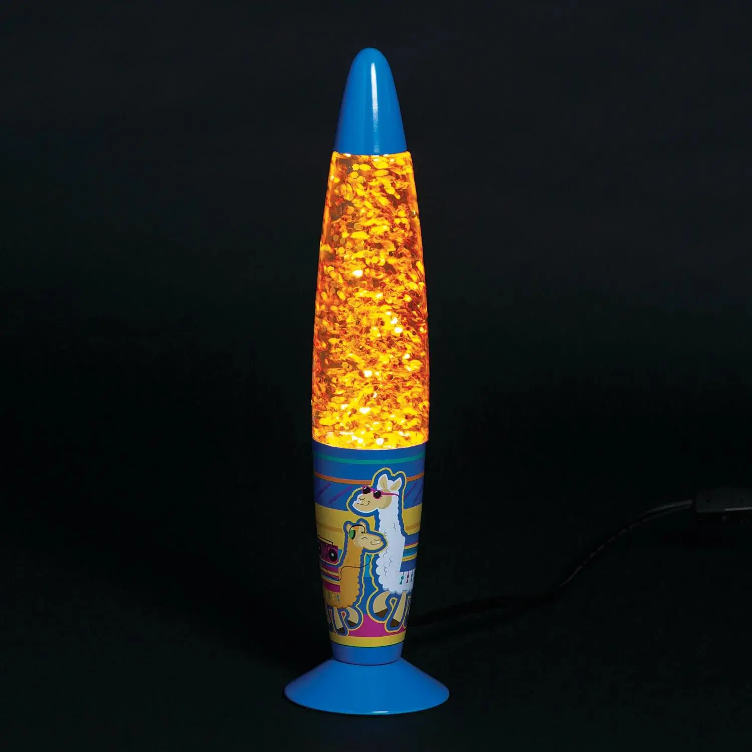 Llama Glitter Lamp