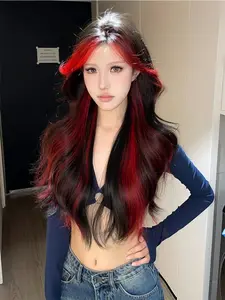 Highlight Wig Cap High Temperature Resistant Fiber Mechanism Headpiece Natural Look Extension Accessory for Women Water Wave Wigs