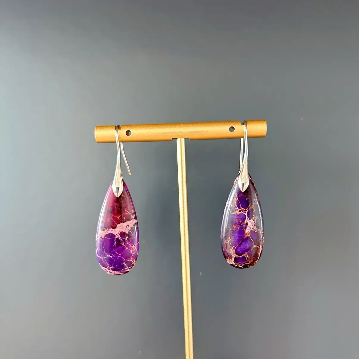 Natural Emperor Stone Earrings