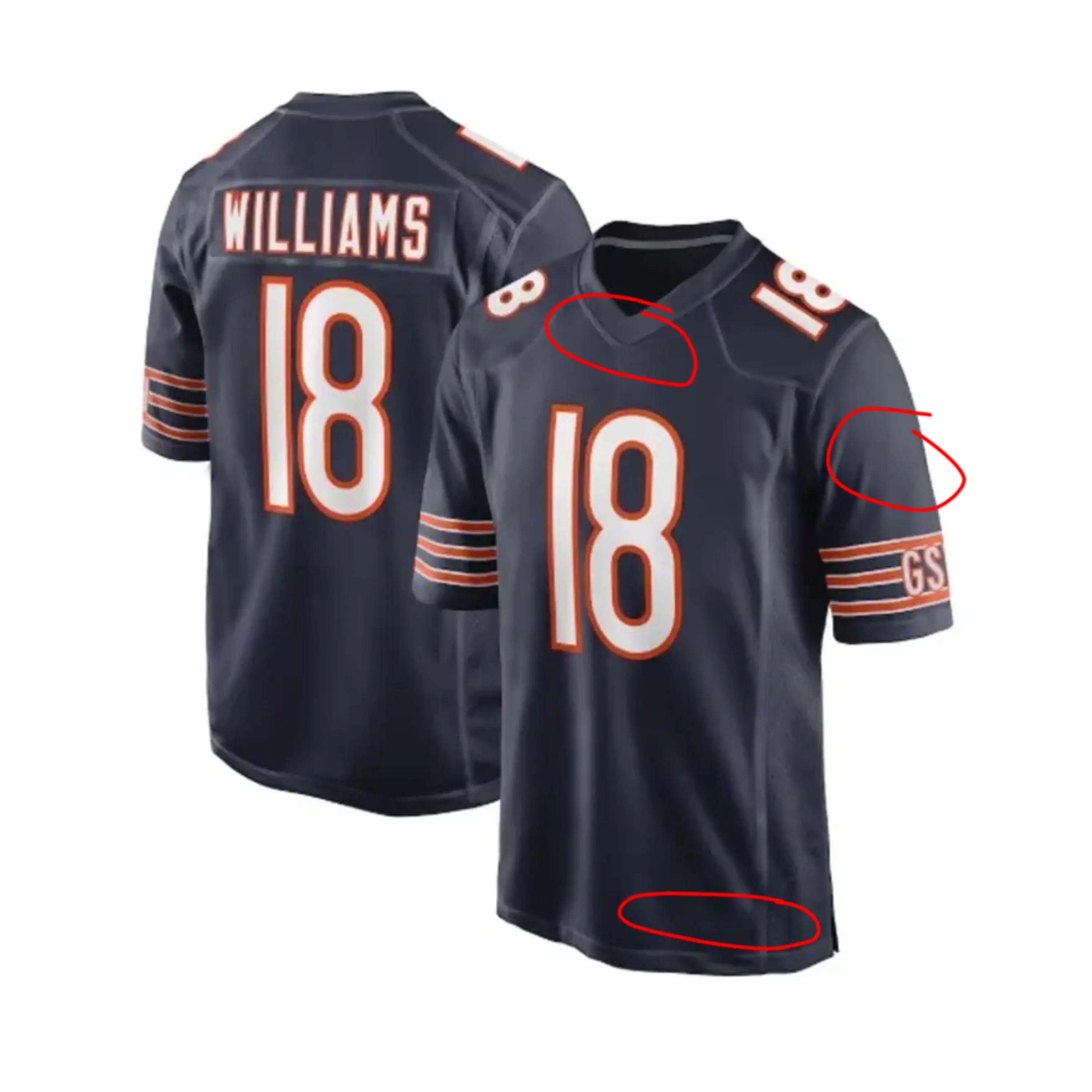 Men's Williams #18 American Football Collectible Jersey - Stylish, Comfortable, Breathable Sports Game Apparel, Gift For Fans, Trending 2026 for all