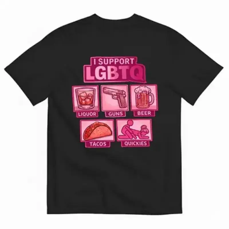 I SUPPORT LGBTQ Pride Rainbow Streetwear Top Unisex T-shirt, Sweatshirt, Hoodie