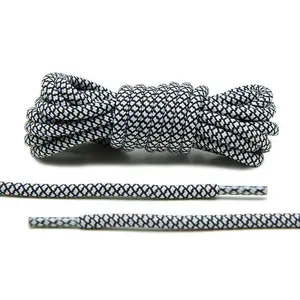 Black/White Rope Laces