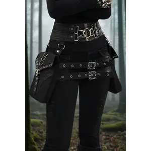 Violet Sorrengail Rider’s Utility Belt | Basgiath Inspired Leather Corset Bag & Belt Set