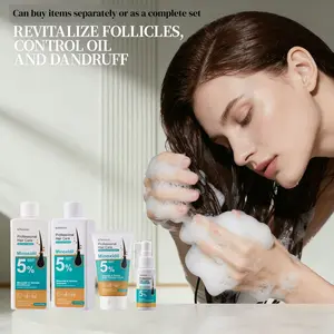 KORMESIC 5% Minoxidil Hair Growth Formula Set, Haircare, Hair Serum, Shampoo, Conditioner, Scalp Massage Balm, Sold Separately. Activate Hair Follicles, Anti-Hair Loss, Repair Damaged Hair, Improve Hairline, Hair Care Solution