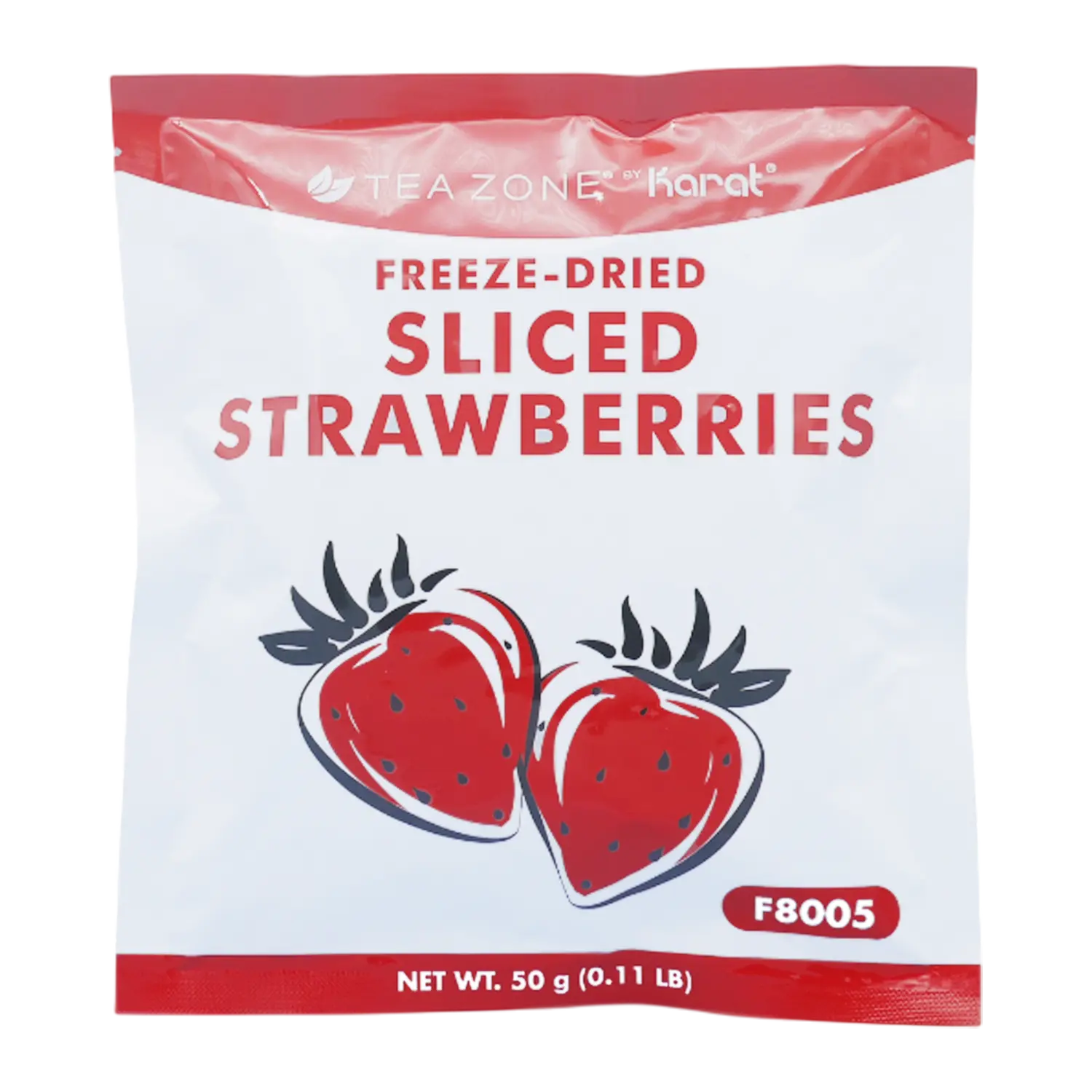 Tea Zone Freeze-Dried Strawberry, Sliced - Bag