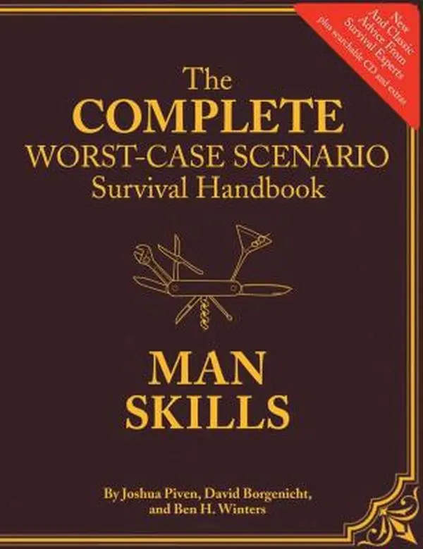 USED Book - The Worst-Case Scenario Survival Handbook: Man Skills [With CDROM] by Piven, Joshua (Hardcover) - english