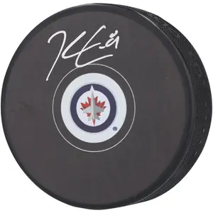 Kyle Connor Winnipeg Jets Autographed Hockey Puck - Fanatics Authentic Certified - NHL Memorabilia