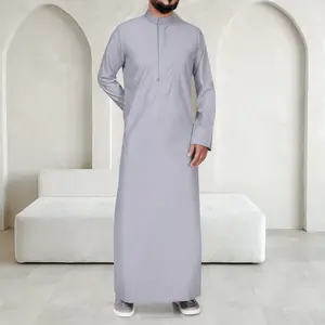Classic Grey Saudi Thobe - Men