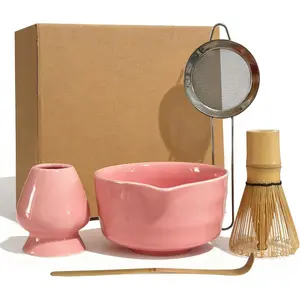 Matcha Whisk Set 5 count 18 oz  Making Bowl Kit  for Starter