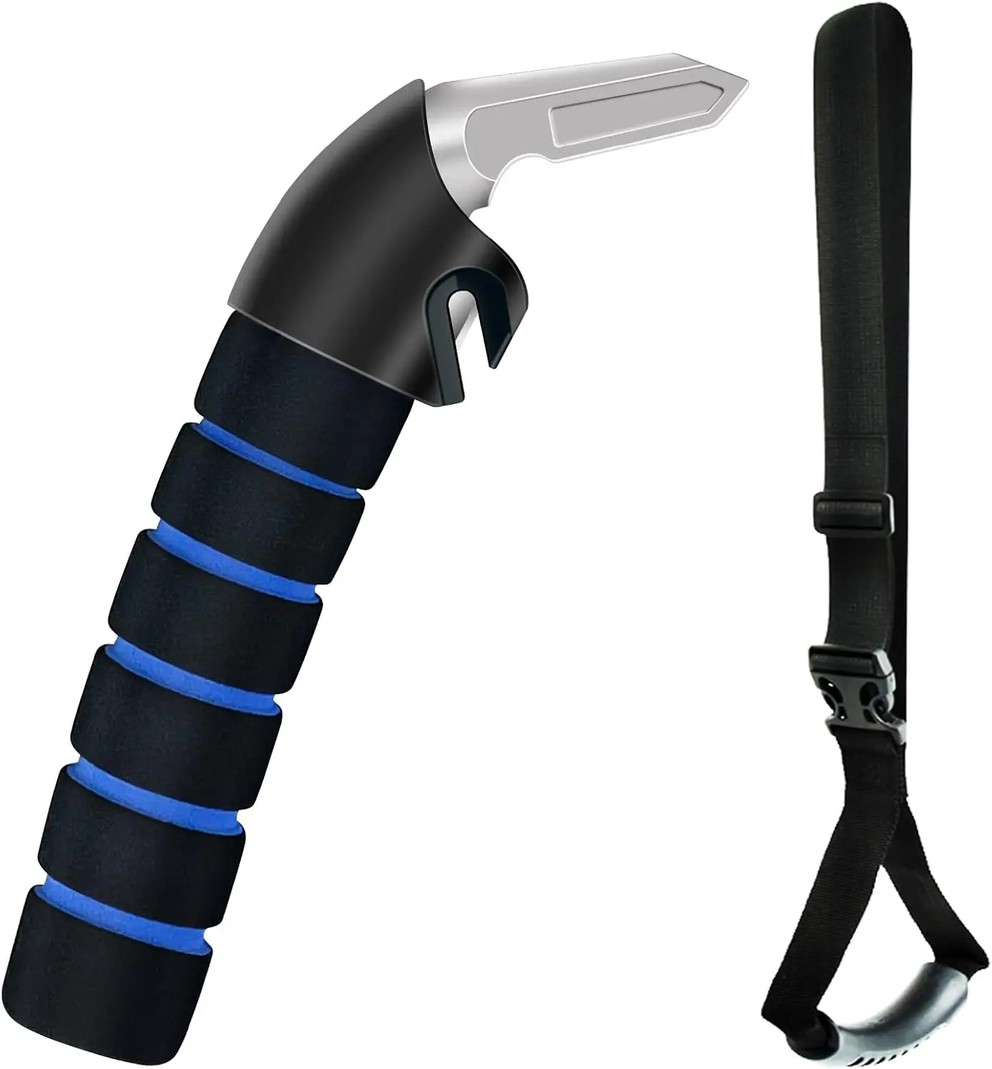 Car Door Handle for Elderly Car Assist Support Handle Multifunction Car Door Latch Bar for Seniors and Handicapped(Blue)