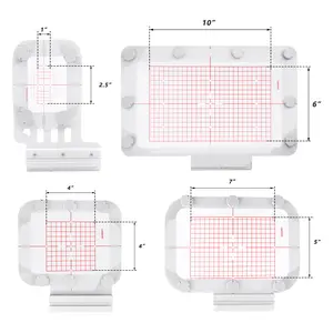 Sew Tech 4in1-BM Magnetic Embroidery Hoop (Round Magnets) for Brother V3 V3LE V3SE XP1 XP2 XP3 NV870 NV800E NV880E NV2700 BP1400E BP1430L BP1530L BabyLock Flare Solaris Altair Destiny Ellageo Ellegante Ellisimo,Magnetic Embroidery Machine Sash Frames