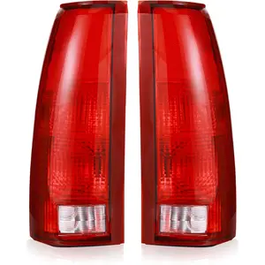 Tail Light for 1988-1999 Chevy GMC Silverado Sierra C/K 1500 2500 3500 Suburban Tahoe Blazer Yukon Cadillac Escalade Driver Passenger Side Rear Brake Lamps Housing ABS Plastic High-Quality