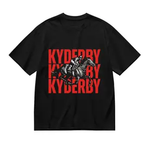 Kentucky Derby Vintage Shirt Retro Horse Racing Graphic Tee Oversized T-Shirt Classic Kentucky Souvenir Top 100% Cotton Unisex Relaxed Fit - Menswear
