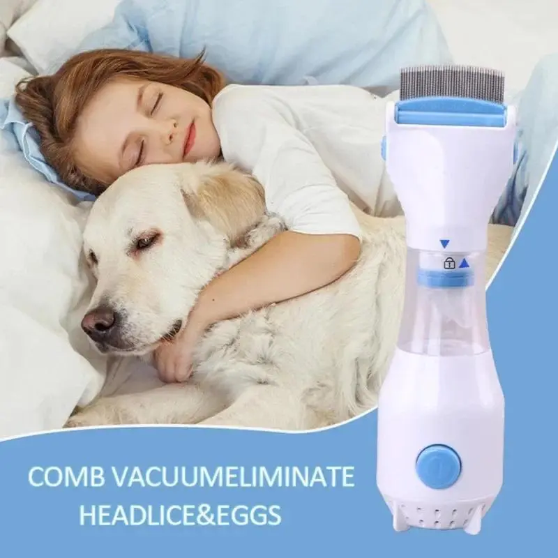 3-in-1 Stainless Steel Electric Pet Brush & Flea-Tick Comb for Cats & Dogs, Compact Ergonomic Wide Usage Tool, Kills Fleas Removes Eggs, Smooth & Gentle on Scalp, Anti-Lice Hair Cleaner, All Breeds Ages Pet Healthcare Accessory