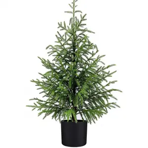 23-inch lifelike artificial Norfolk Pine - Perfect for indoor and outdoor holiday decorations, including planters, artificial Norfolk Pine, holiday season, indoor and outdoor decor, Fake Indoor Plants