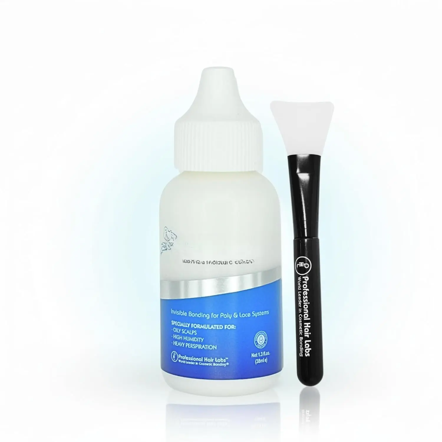 XL Hair Adhesive 1.3oz, Invisible Bond Glue for Lace Wigs and Hair Systems with Applicator - Water and Oil-Resistant, Light-Hold for Comfortable Daily Use, Waterproof Hold, Long-Lasting Hold