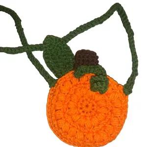 Crochet Pumpkin Coin Purse for Women - Perfect for Halloween