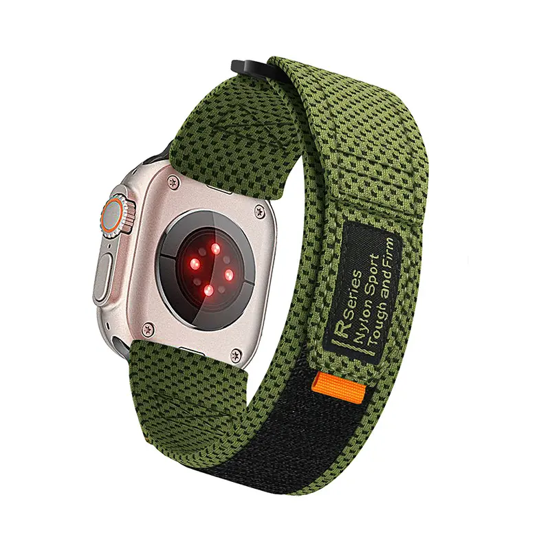 Cooling Fabric Compatible with Apple iWatch S10 Watch Band Sports Velcro Apple Watch Band