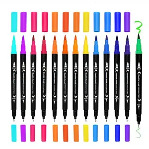 12/24/36/48pcs Dual Tip for Coloring, Artist Markers, Art Markers Set, Art Markers Pen, Fine Point Art Supplies, Kids & Adults, Drawing, School Supplies, Back-To-School Gift, Brush Tip Markers