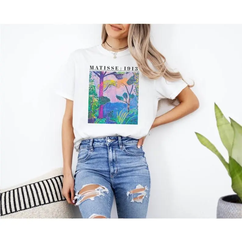 Henri Matisse Shirt, Fine Art Gift, Indie Cottagecore, Dark Academia, Famous Painting Tee, Impressionist Painter, Vintage Art