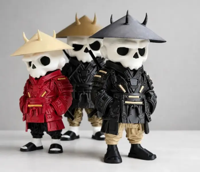 Samurai  Figure – Warrior Toy – Collectible Art Toy – Unique Gift for Him – Desk Décor