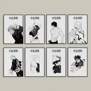 Jujutsu Kaisen Poster Set: Anime Wall Art Prints Unframe