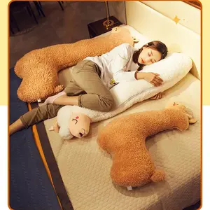 130cm Lovely Alpaca Plush Toy Japanese Alpaca Soft Stuffed Cute Sheep Llama Animal Dolls Sleep Pillow Home Bed Decor Gift
