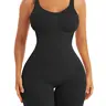 Tummy Control Black Shorts Bodysuit for Women, Minimalist Shapewear, Fitted Shapewear, Seamless Sculpting Bodysuit, Bodysuit Shaper, One Piece Sexy Butt Lifting Workout Bodycon Short Jumpsuit, Seamless Shaping Design