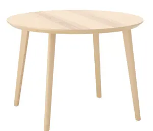 Ikea LISABO Table, Ash Veneer Round Dining Table 41 3/8”, Modern Scandinavian Wooden Table – Durable Minimalist Kitchen & Dining Room Furniture for Home Use & Everyday Living