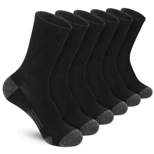 6 Pairs Athletic Crew Socks Set,Cushioned Running Socks,Performance Breathable Sports Socks for Men Women,Ideal for Home Outdoor Sports,Fitness,Yoga,Christmas Party Gifts,Hand Tools Kits