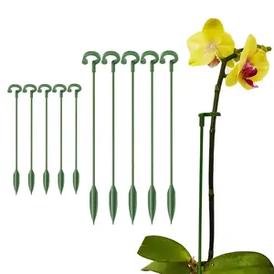 Garden Bonsai Orchid Stand, Butterfly Orchid Support Pole Plant Pot Flower Protector Rack Fixed 5pcs, Garden Gardening Supplies Orchid Protection