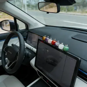 JOYTUTUS Natural Crystal 7 Mini Apples Set Healing Crystals Amethyst Tiger Eye Rose Quartz Gemstone Collections for Home Office Decor Valentine's Day Travel Gift Ideas