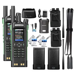 Baofeng DM-32UV DMR Handheld 2-Way Radio, 10W Dual Band Digital/Analog Ham Radio with GPS, APRS, Frequency Copy, Type-C Programming, 10km Range, Rechargeable Portable Walkie Talkie w/ Card Case & Remote, Two Way Radio