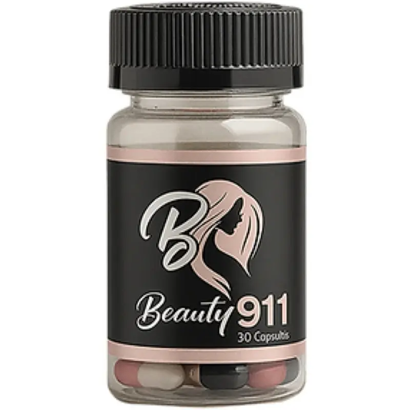 Beauty 911 GREEN, PINK OR BOTH | Daily Beauty Support Capsules | Hair, Skin & Nails Formula (30 Capsules) Supplement Edible