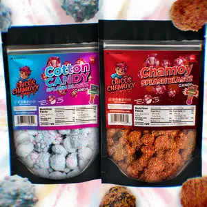 Cotton Candy Splash Blastz 6oz Viral Gushers + Chamoy Splash Blastz 6oz Viral Gushers | 12oz Bundle Chicos Chamoyy - Fruity Snack