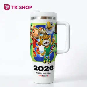 2026 North America Limited Edition 40oz Tumbler ️ | Vacuum Insulated Travel Mug with Handle | Keeps Ice Cold for 24H | Leak-Proof Large Water Bottle | Perfect for Car Cup Holders