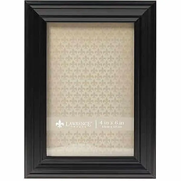 4x6 in Modern Wooden Decorative Glass Photo Frame - Bronze Wall Mount Vertical Photo Frame for Home Decor, Wipe-Clean Surface, Home Inspo, Room Art, Bronze Finish