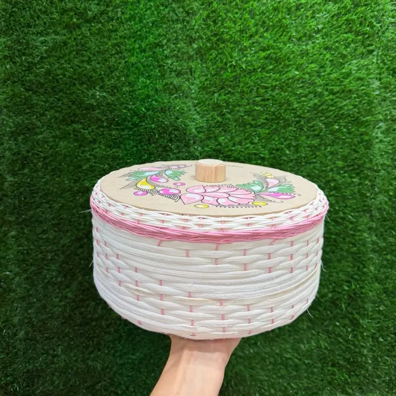 Plaster Tortilla Box 2 kilos Color Rosa (Set 1 Piece).