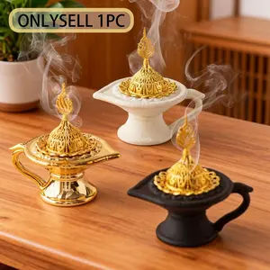 Creative Ceramic Incense Burner, Incense Holder, Multi-Color Luxurious Style, Ramadan Decoration, Aromatherapy & Decorative, Home Office Hotel Tabletop Ornament, Aromatherapy Scent Diffuser, Scented, Bakhoor Burner
