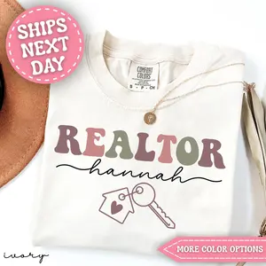 Comfort Colors Personalized Realtor Shirt Custom Realtor Gift for Realtor Tshirt Real Estate Agent Shirt for Realtor T-shirt Realtor Tee