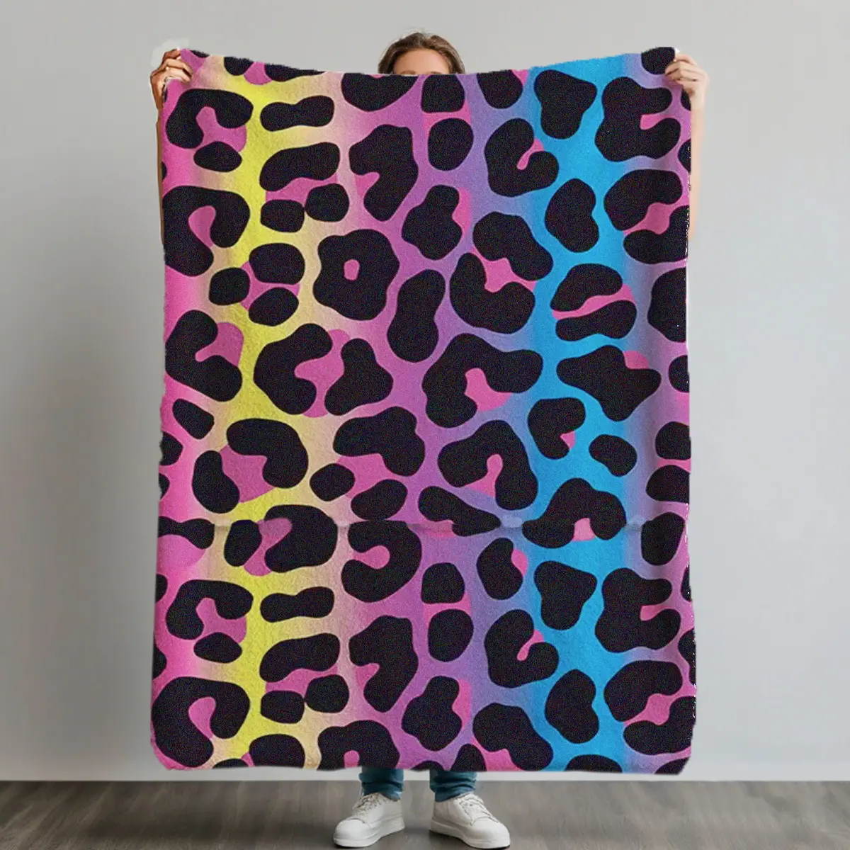 Super Soft Flannel Fleece Dual-Sided Printed Blanket,Western Style,Cozy Mom Blanket Gift - Plush Cow Blanket, Fuzzy Throw Blanket