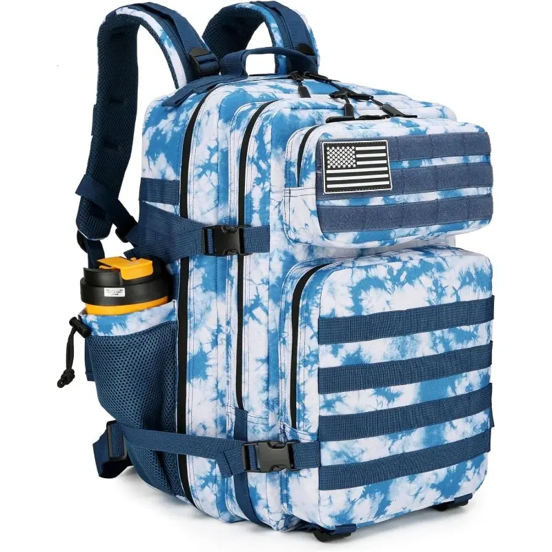 Tactical Oxford Fabric Multi Purpose Rucksack, 3-Day Assault Survival Pack with Molle System and Adjustable Shoulder Strap for Adults, Hydration Tube, Backpack, All Seasons, Molle Bag Rucksack, Survival Rucksack