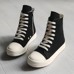 Fashionable High-Top Outdoor Hiking Shoes with Side Zipper, Sporty Style, Lightweight Comfort, Unisex Design for All Seasons, Trekking Shoes