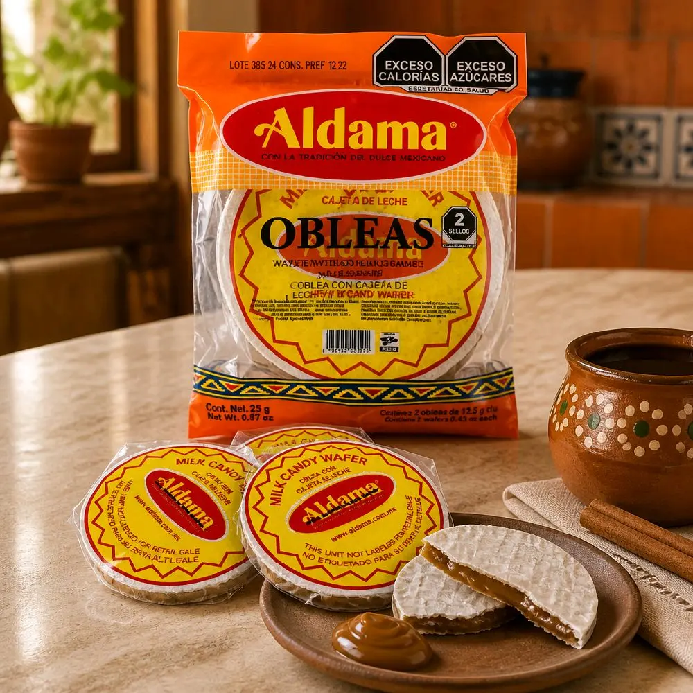 Wafer With Sweet Cajeta